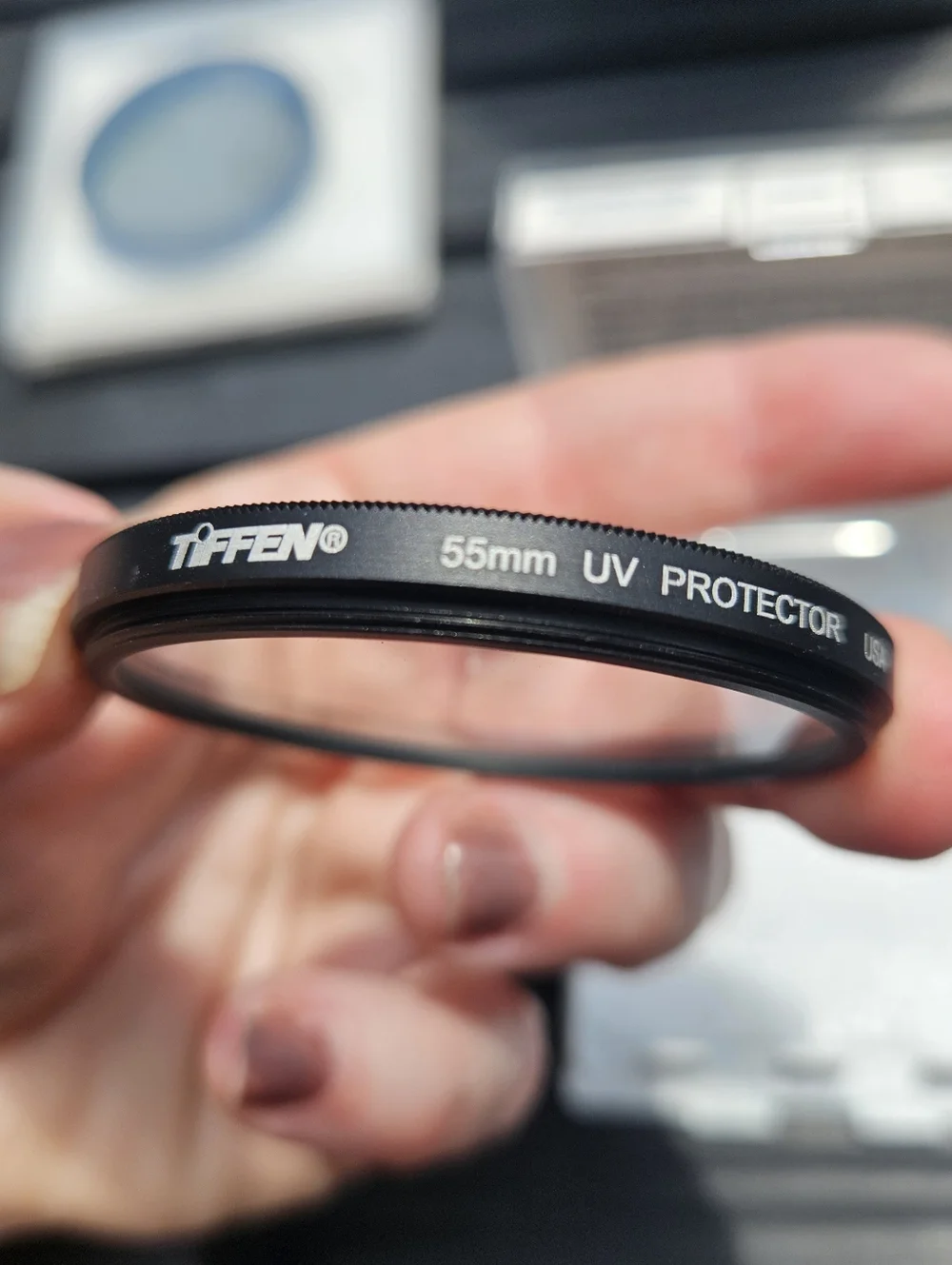 Tiffen 55UVP Slim 55mm UV Protection Filter for Camera Lens, Clear Optical Glass